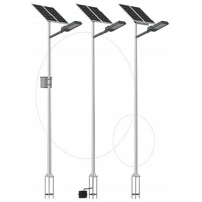 IP65 IP66 40W 50W 60W 70W 80W Luminaire LED Solar Street Light Outdoor Lighting with Q235 Octagonal/Conical Poles