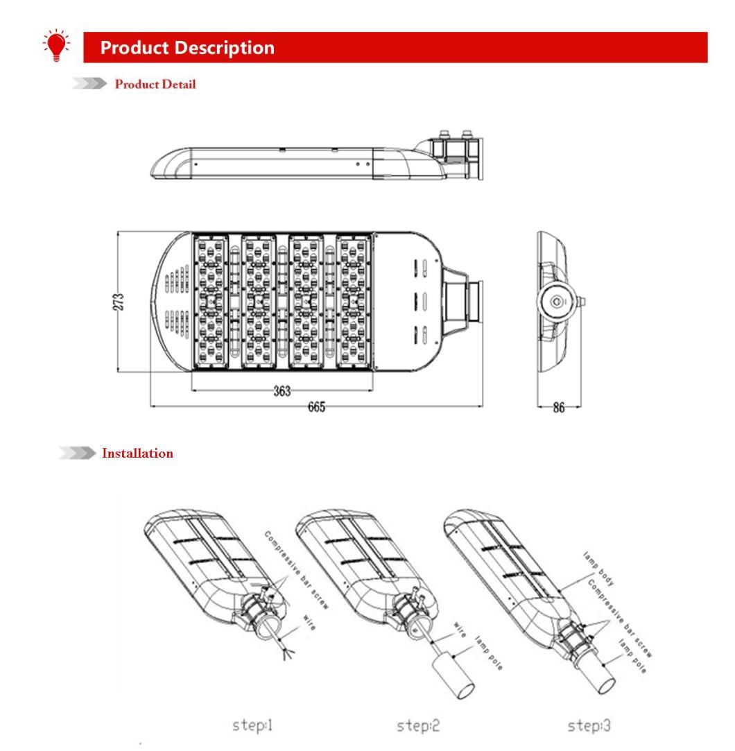 180W Outdoor LED Street Garden Lights with High Lumen