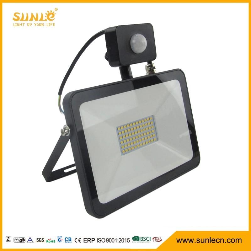 Ultra-Thin Apple Series IP65 50W SMD LED Floodlight with PIR Sensor (SLFAP95 50W)