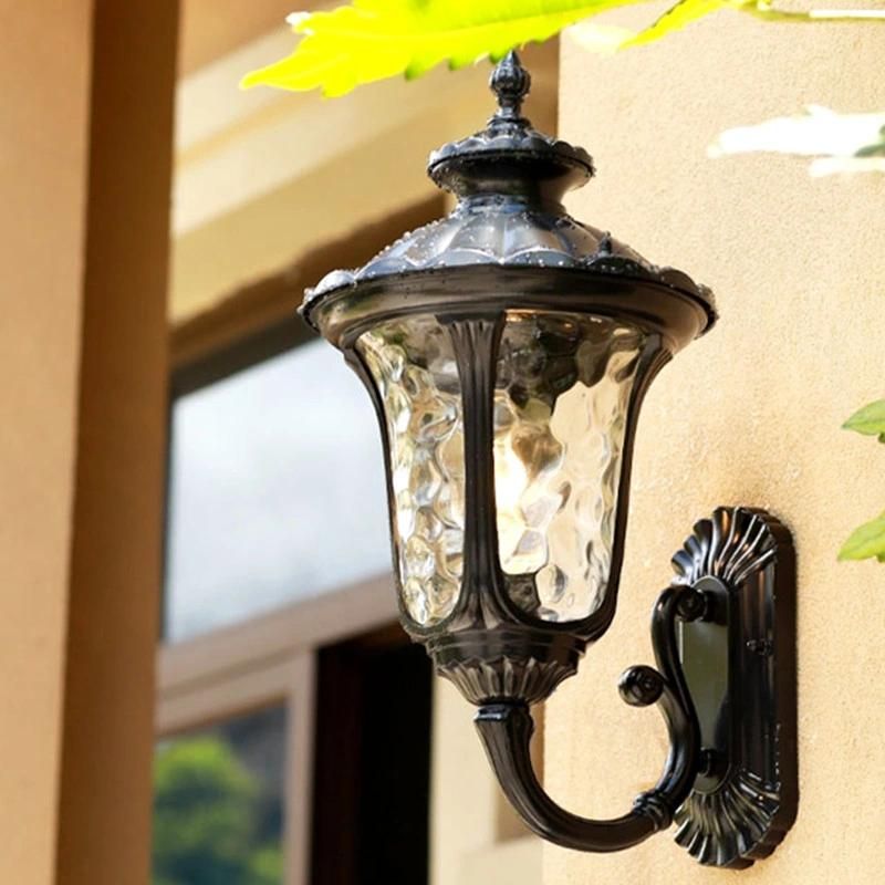 Glass Outdoor Waterproof Wall Lamp Decoration Villa Courtyard Garden Outdoor Wall Decor Lamp (WH-HR-60)