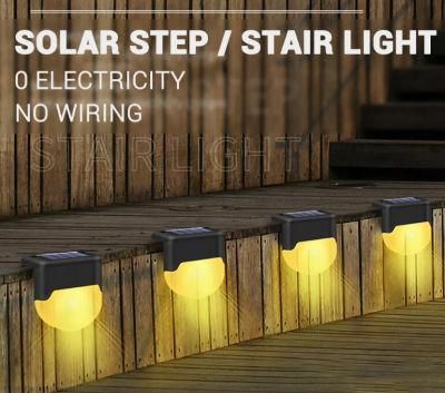 Wholesale High Quality F5 LED Garden Decorative Lantern with Light Sensor Solar Powered Step Lamp Hot Sale Warm White Lights LED Garden Light