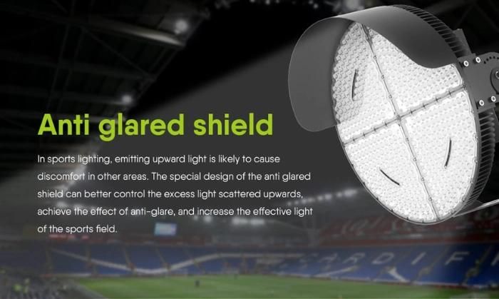 Rygh 600W Large Hyper Area Site Outdoor Round LED Stadium Flood Light Fixture