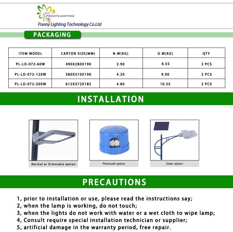 30W Solar High Efficacy and New Powerful IP66 Outdoor Meanwell LED Street Light