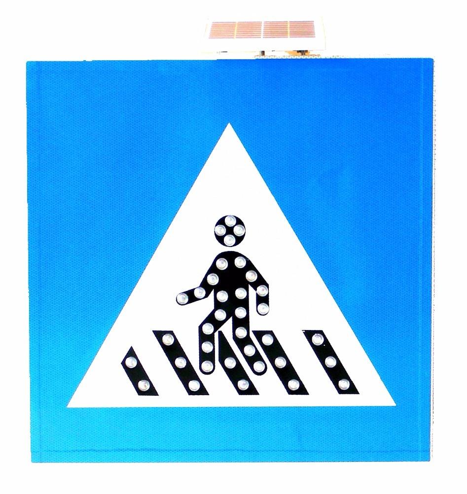 Aluminum Highway Factory Solar LED Road Reflective Traffic Safety Signs