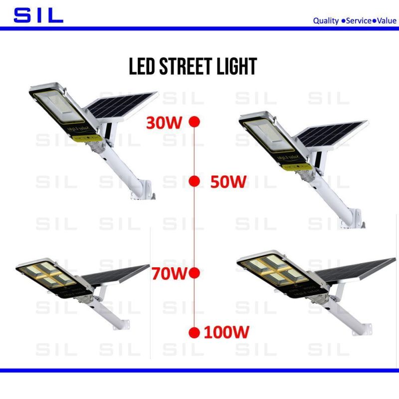 Solar Street Lamp High Lumen Induction Motion Sensor Waterproof Integrated Outdoor Luminaria Road LED Garden 100W Solar Street Lights