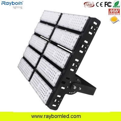 Waterprooof IP66 High Power 300W 400W 500W Modular LED Reflektor Stadium Light for Outdoor Stadium Tennis Sport Court Lighting