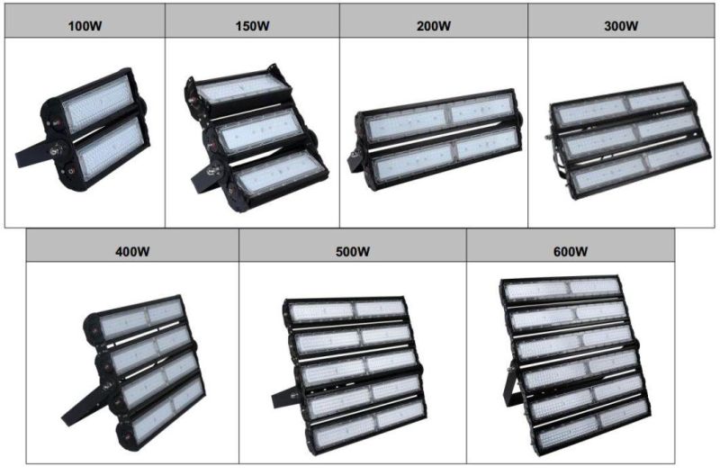 2019 High Pole LED Court Sport Light 800 Watt, IP68 LED Statium Flood Light with 8 Years Warranty