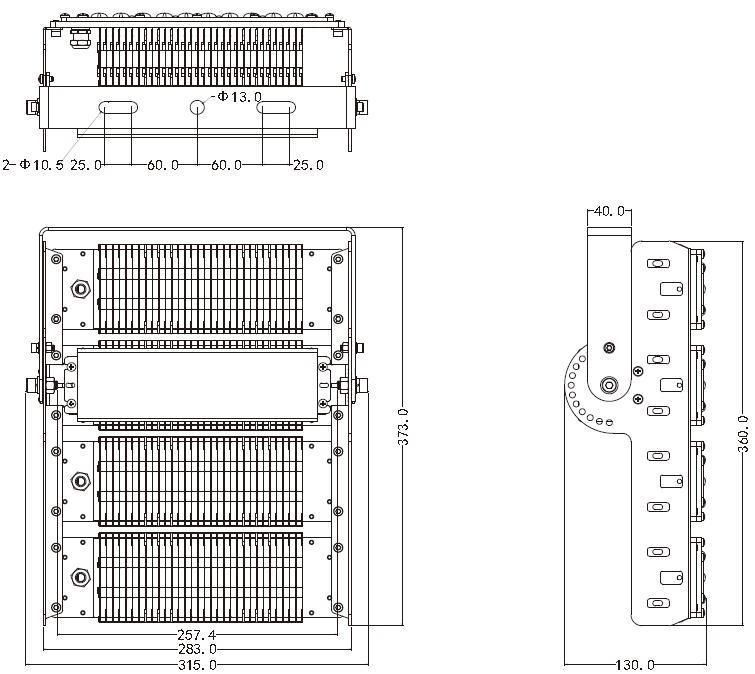 Reflector LED Tennis Court Flood Lights 200W IP65 Luminario LED Exterior