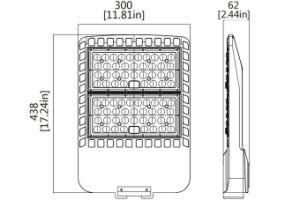 Dlc ETL CE RoHS LED Shoebox Pole Light From 150W to 200W Bluetooth Mesh Smart Control