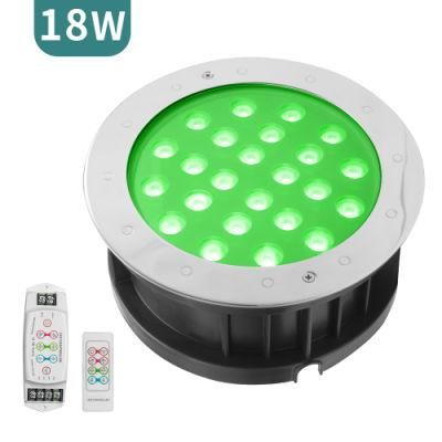 Inground Lighting Round 18W Outdoor LED Landscape Underground Lights