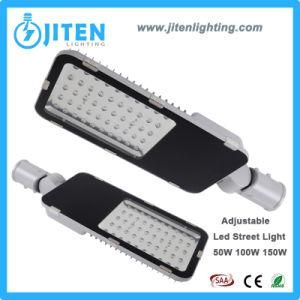 Aluminum Housing Flat Adjustable Outdoor LED Street Light 50W