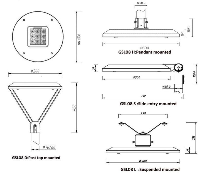 5 Years Warranty Post Top LED Garden Light