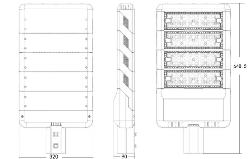 Factoy Price Ce RoHS Top Quality 180lm/W 200W Die-Casting Housing Waterproof LED Street Light