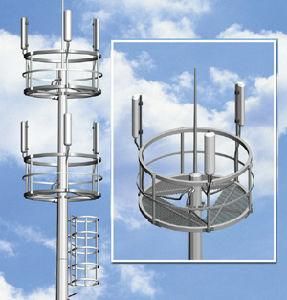Square High Mast Lighting Steel Pole