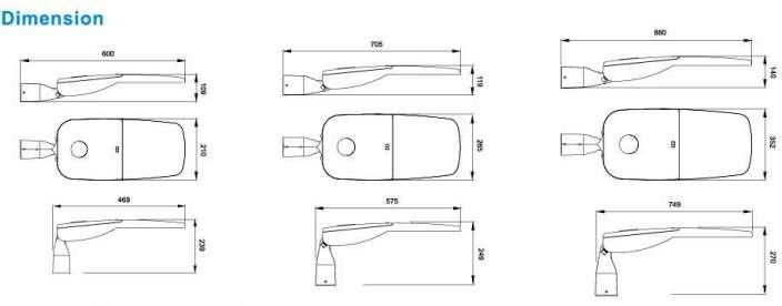 Outdoor Lighting with ENEC IP66 Ik10 180W LED Street Light