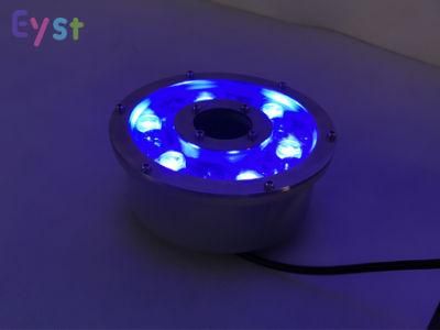 Waterproof Underwater Lights RGB Internal Control Color Changeing IP68 6W LED Fountains Light with Ce/RoHS Authentication