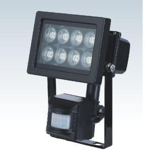 GS, CE Eco-Friendly IP44 8X1w LED Flood Light for Outdoor with Senser