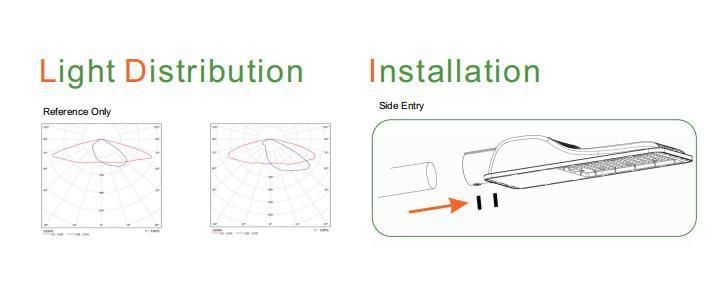 Outdoor 5 Years Warranty 30W 50W 80W 100W 120W 200W 250W Luminaire LED Street Lamp for Road Garden Parking Lot Lighting