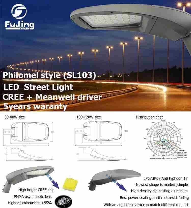 Factory Price Street Lamp Lens Outdoor Aluminum LED Street Light 50W