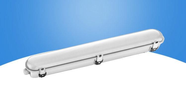 PC Material Fixtures IP65 125lm/W LED Batten Light 36W / 50W / 65W LED Tri-Proof Light