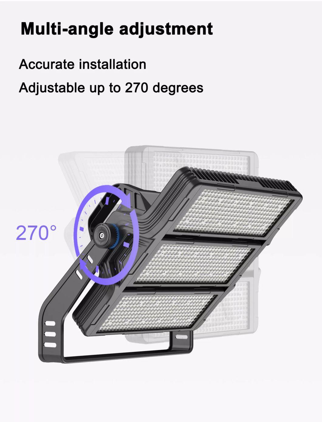 3000-6500K 500W LED Stadium High Mast Light for Tower Crane