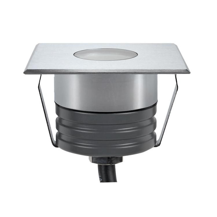 Square Shape Inground Lighting Outdoor with 1W DC12V 24V Underground Light LED