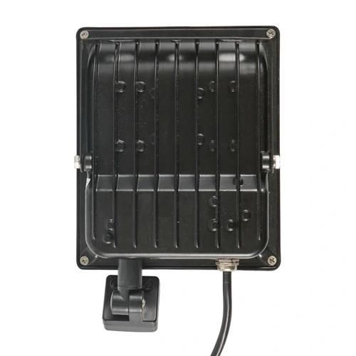 Cool White (6500K) Aluminum Waterproof LED Flood Light with Sensor 20W 100lm/W IP65