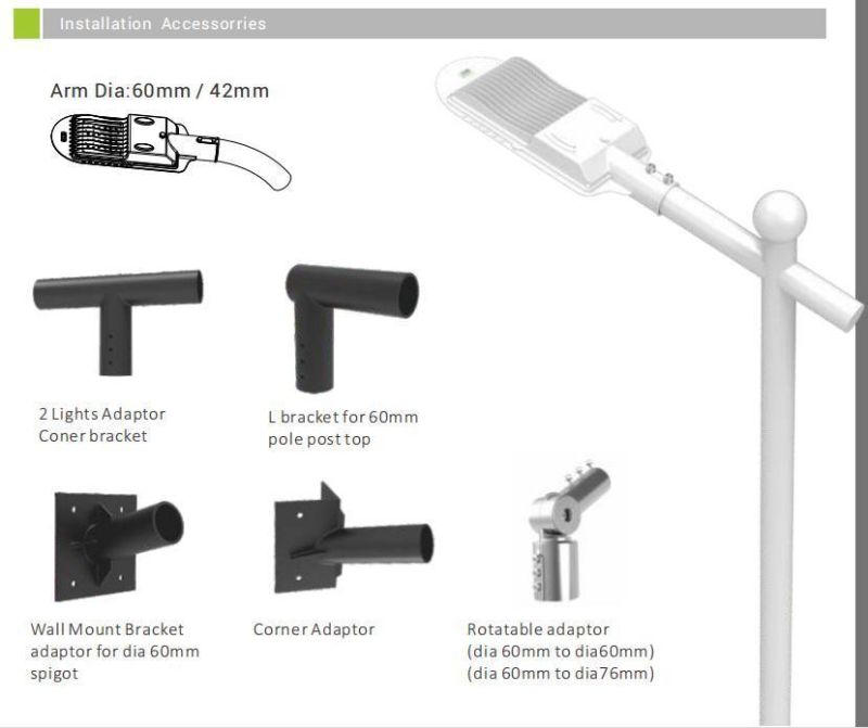 Outdoor Landscape Lighting Horizontal Installation 40W Road Street Lighting