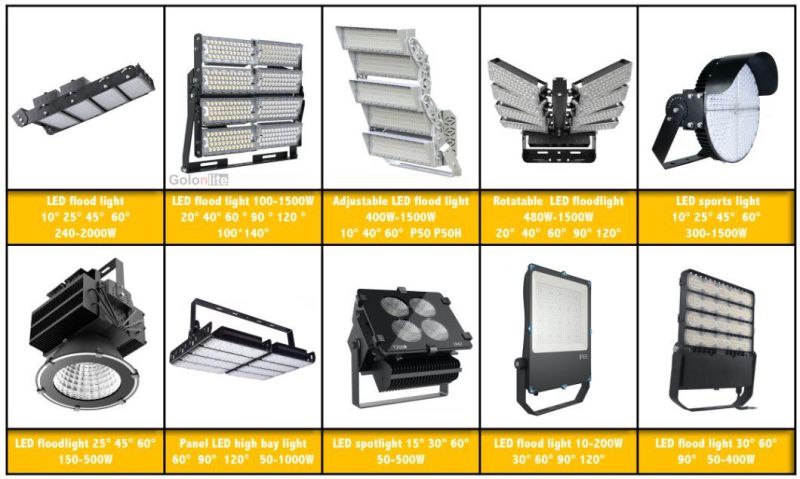 IP66 5000K 400W 500W 600W 1000W LED Projector Light 