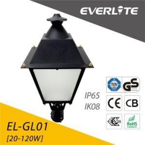 Everlite 60W LED Garden Light with CB Ce GS ENEC IEC RoHS Approved