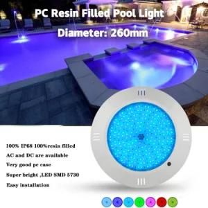 High Quality Pool LED Light Wnderwater Pool Waterproof RGB Wall Mounted Swimming Pool Lamp with Edison LED Chip