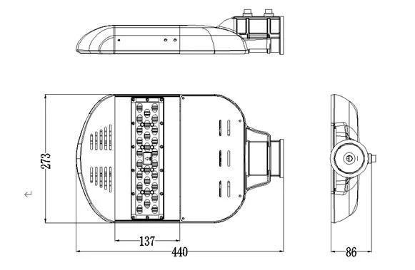 High Quality LED Street Light IP66 Outdoor Waterproof 40W Aluminum Body