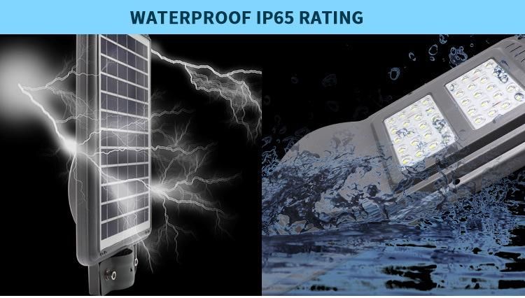 High Lumen Motion Sensor IP65 Waterproof Lamp Outdoor Smart All-in-One Integrated 20W Solar Street Light LED