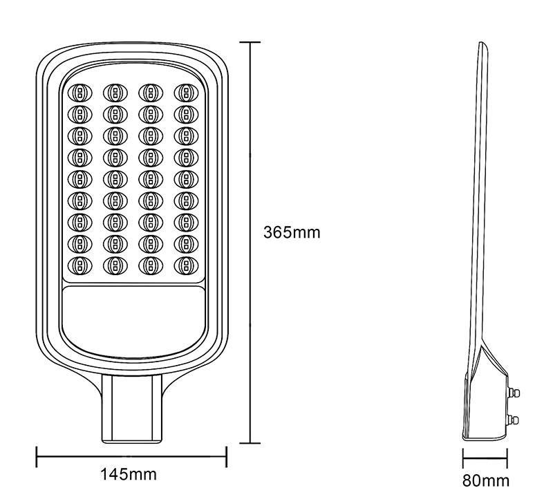 Lebekan 150W LED Outdoor LED Street Lanterns AC Lamp SMD Road Light IP66 Waterproof