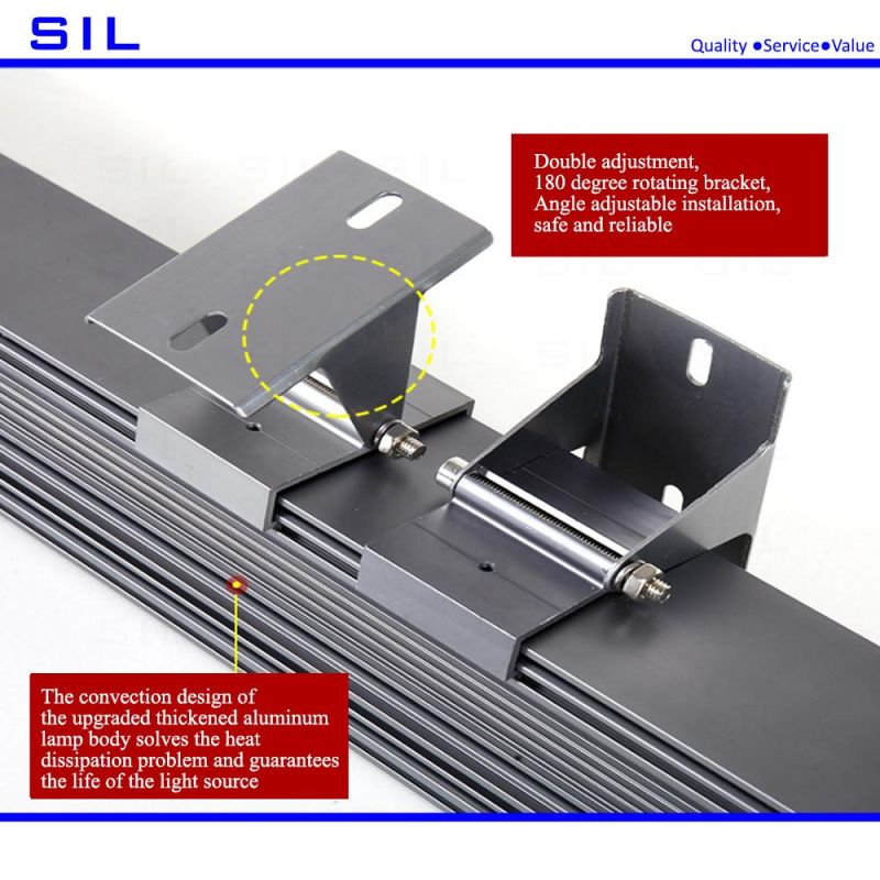 LED Linear Light Stainless Steel Front Cover for Landscape 18W Light Wall Wash Light