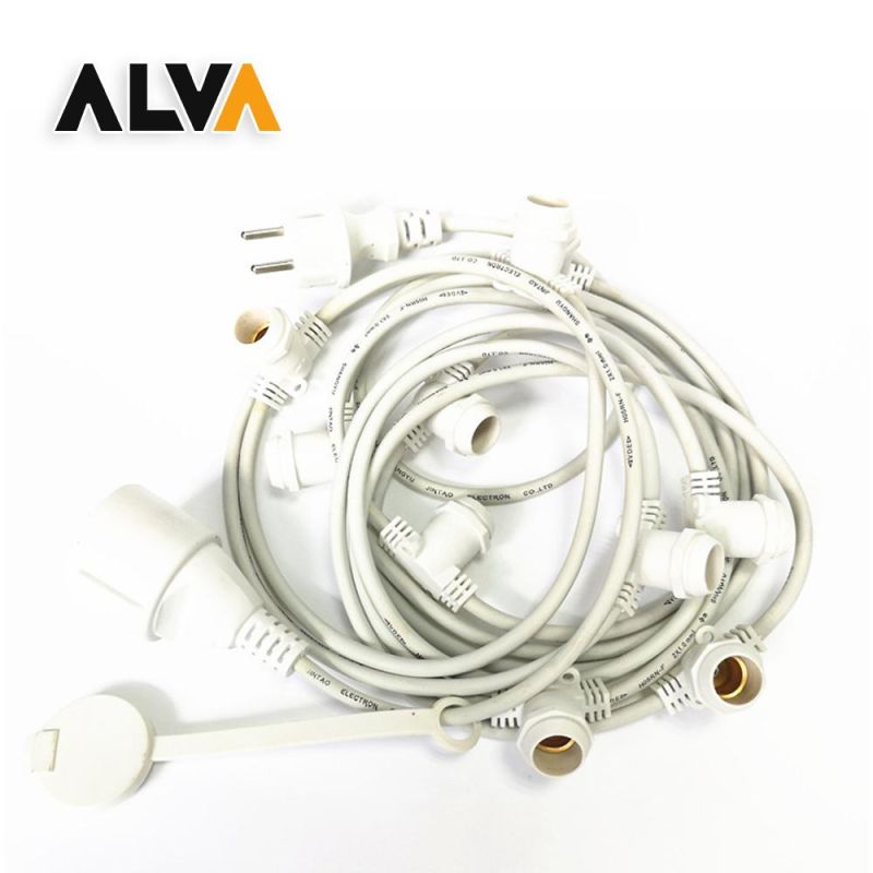 Europe LED Outdoor Lighting Christmas Lights Fairy Festival Holiday Light with E14 Socket Decoration White String with VDE, CE