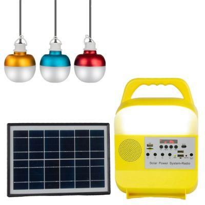 Portable Solar System Camping Lamp Power Supply Micro Generator Household Emergency Lamp Multi-Functional Solar Modulation