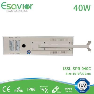 30W Solar Street Light High Power Solar Light with LiFePO4 Lithium Battery