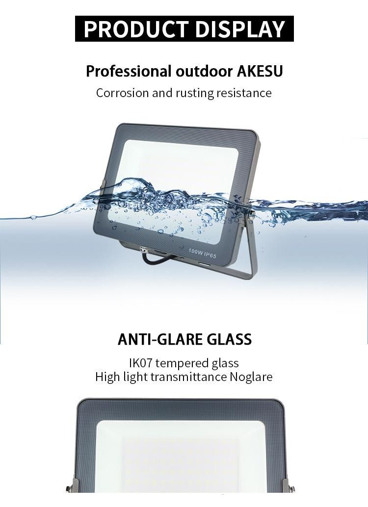 Battery Powered Portable LED Floodlight Waterproof IP66 Outside Glass 2000K 150W Flood Light