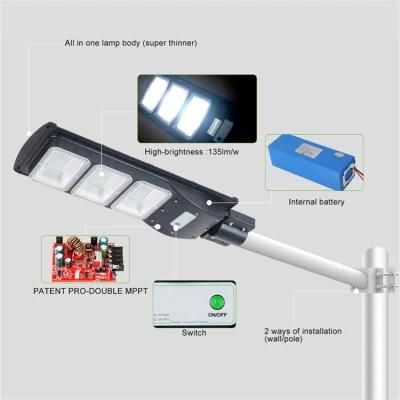 Ala IP65 Aluminum Waterproof 60W 100W 150W 200W 300W Outdoor LED Solar Street Light with Pole