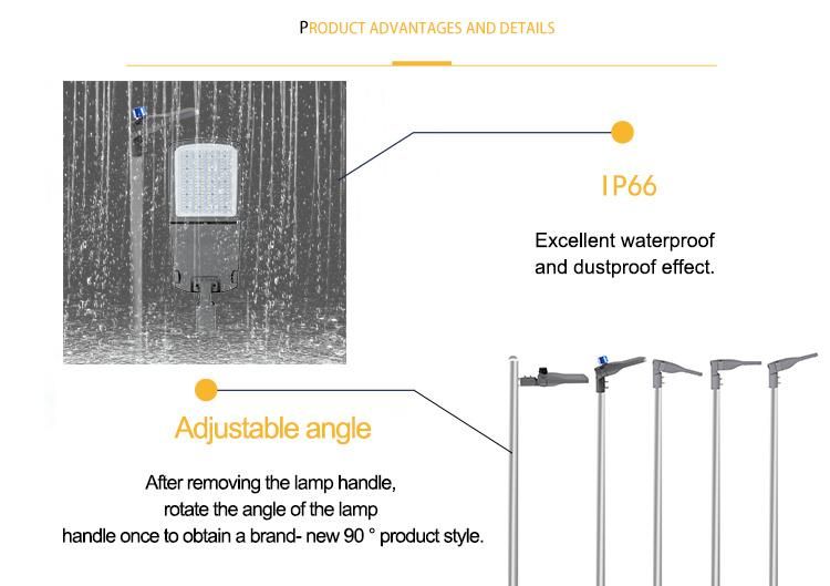 High Brightness 130/160 Lm/W Street Light Outdoor LED Smart Lighting IP65 Light