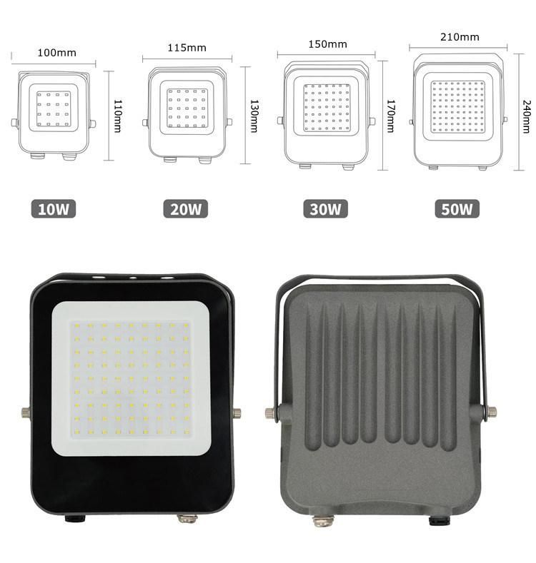 Wholesaledob AC100-265V Waterproof IP66 30W LED Outdoor Flood Lights with Long Lifespan