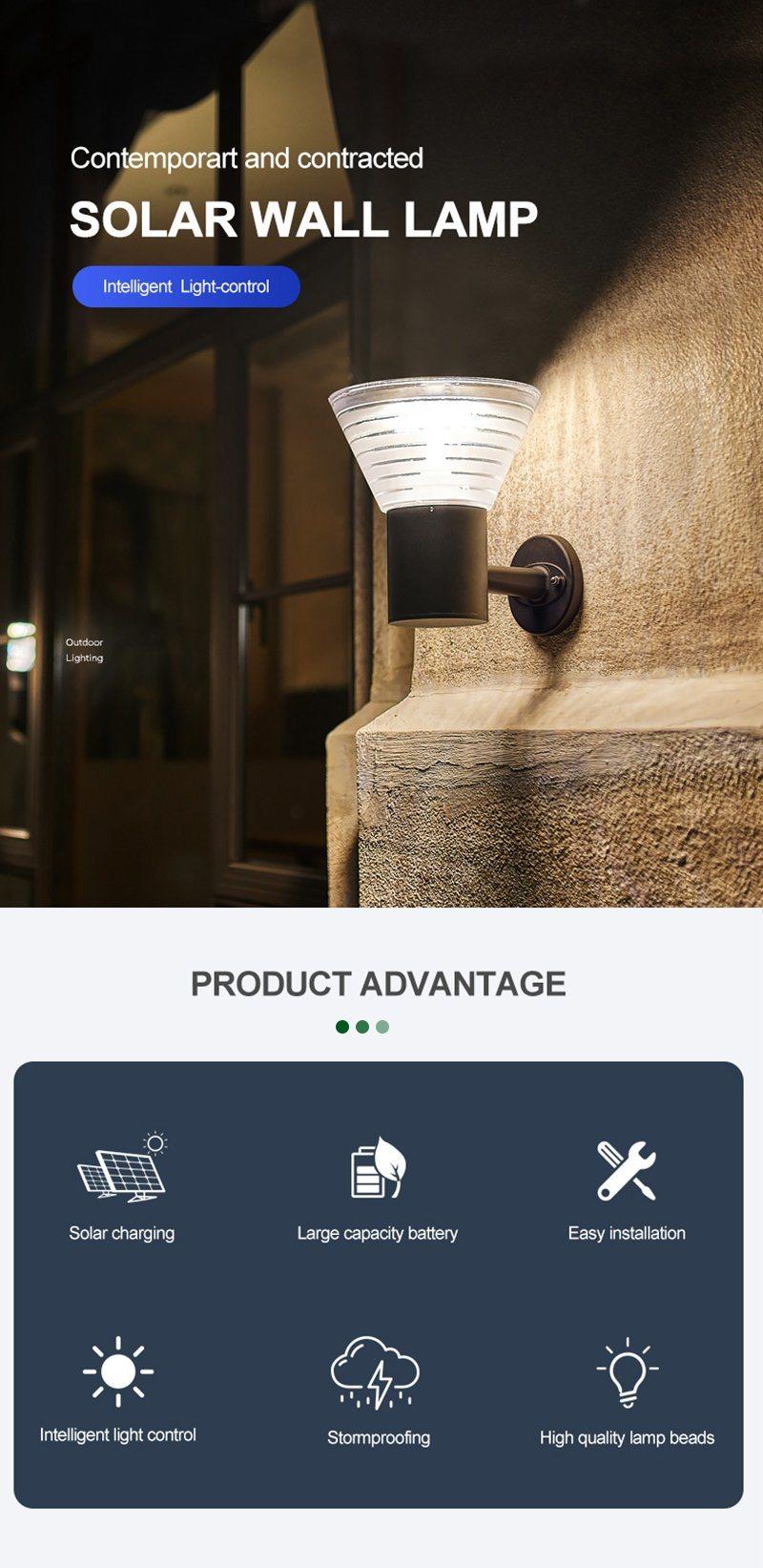 Professional Design Better Lighting Waterproof Outdoor LED Solar Wall Lamp Solar Power Station