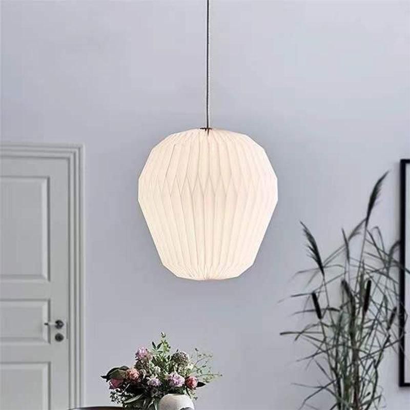 2022 Modern Nordic Style Silk Fabric Lantern Lamp Indoor for Home and Hotel Decoration Pendant Light