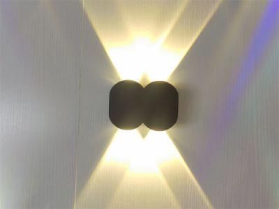 Household Garden Hotel Corridor Waterproof Die Casting Aluminium LED SMD Flat Oval Wall Lamp