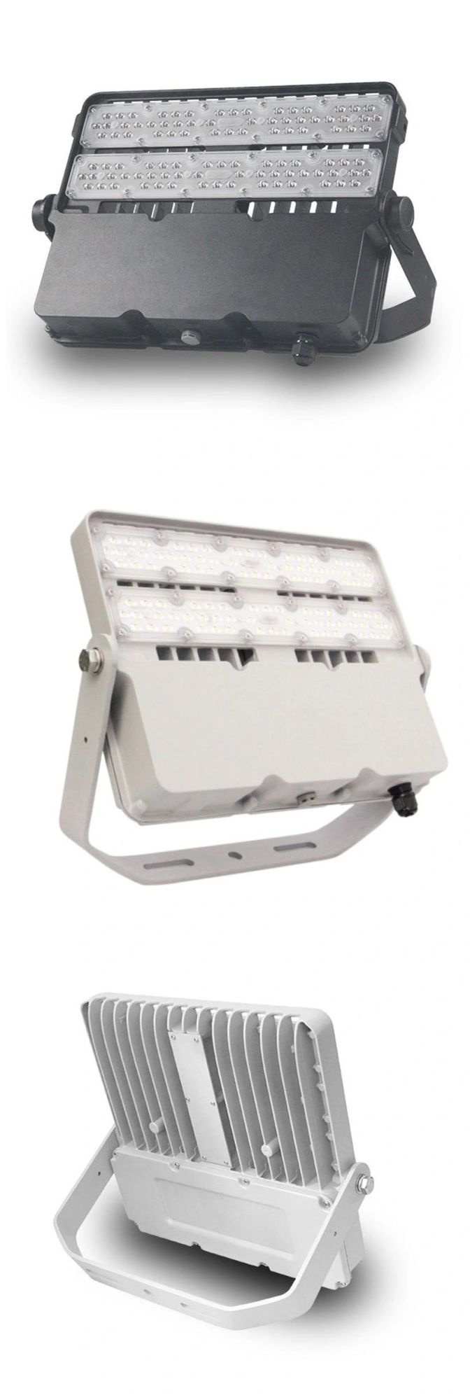 IP66 Waterproof Aluminum Slim 100W LED Flood Light for Sport Court Lighting