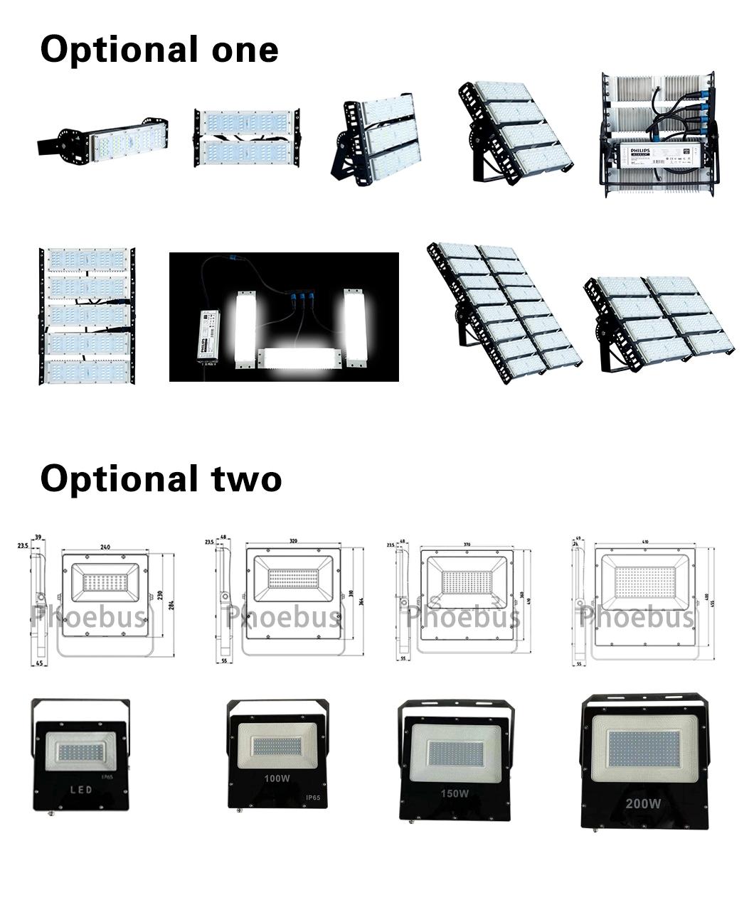 High Mast Football Field Stadium Light 2000W Outdoor High Mast Light Pole