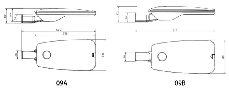 China Manufacturer 200W High Lumen 140lm/W~150lm/W Spot LED Light Solar Street Light