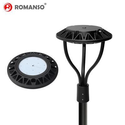 Romanso China Factory Price 130lm/W Photocell Sensor Available Post Top Garden LED Lights