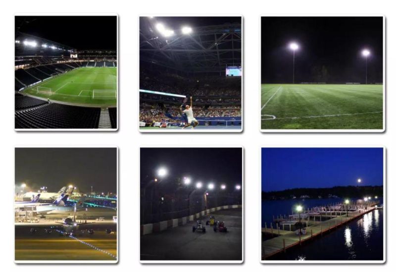 LED Stadium Light with Laser Positioning 170lm/W Easy Install LED Sports High Mast Light